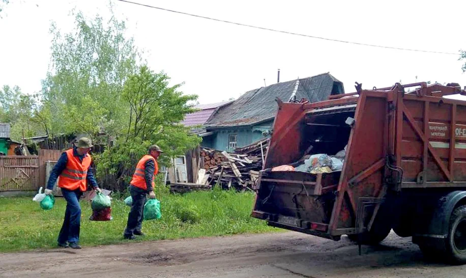Вывоз мусора из частного дома в Ленинске-Кузнецком в октябре
