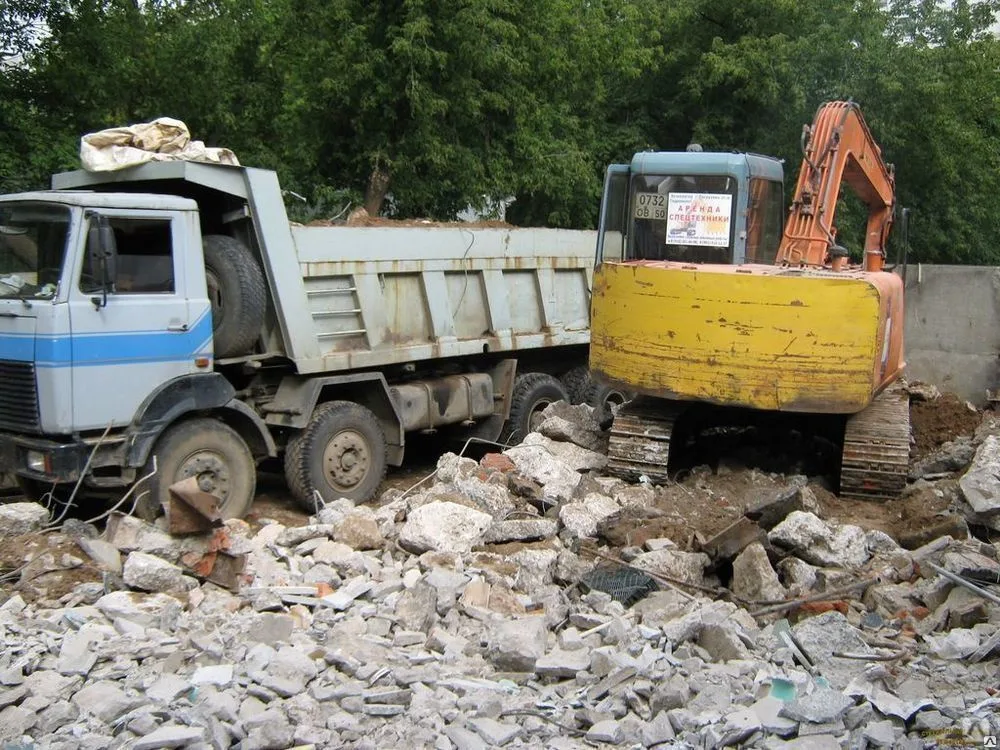 Вывоз бетонного боя и утилизация в Ленинске-Кузнецком в октябре