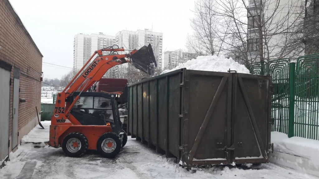 Вывоз снега контейнерами в Ленинске-Кузнецком — цена от 3271 руб., заказать контейнер для снега в ПроМусор